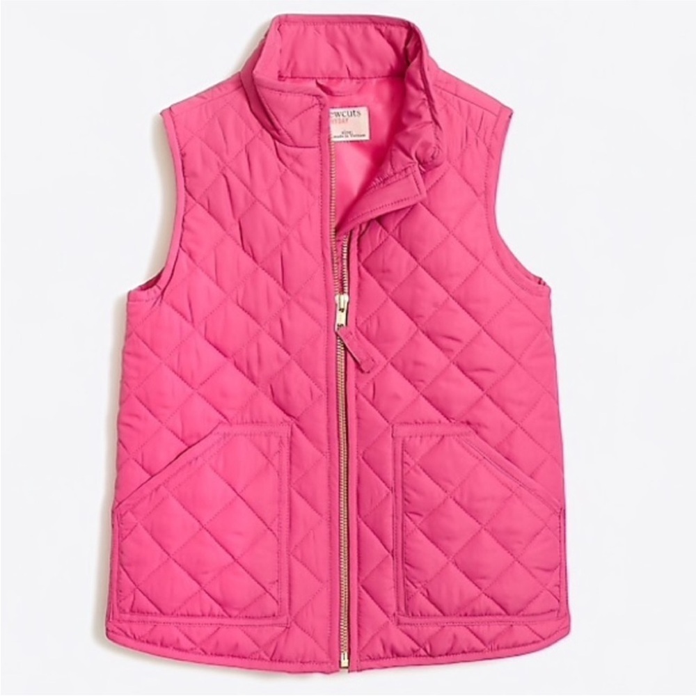 CREWCUTS link Quilted Vest pink size 4-5
